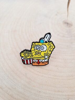 2/$20 Brand New SpongeBob "Work" Pin Brooch